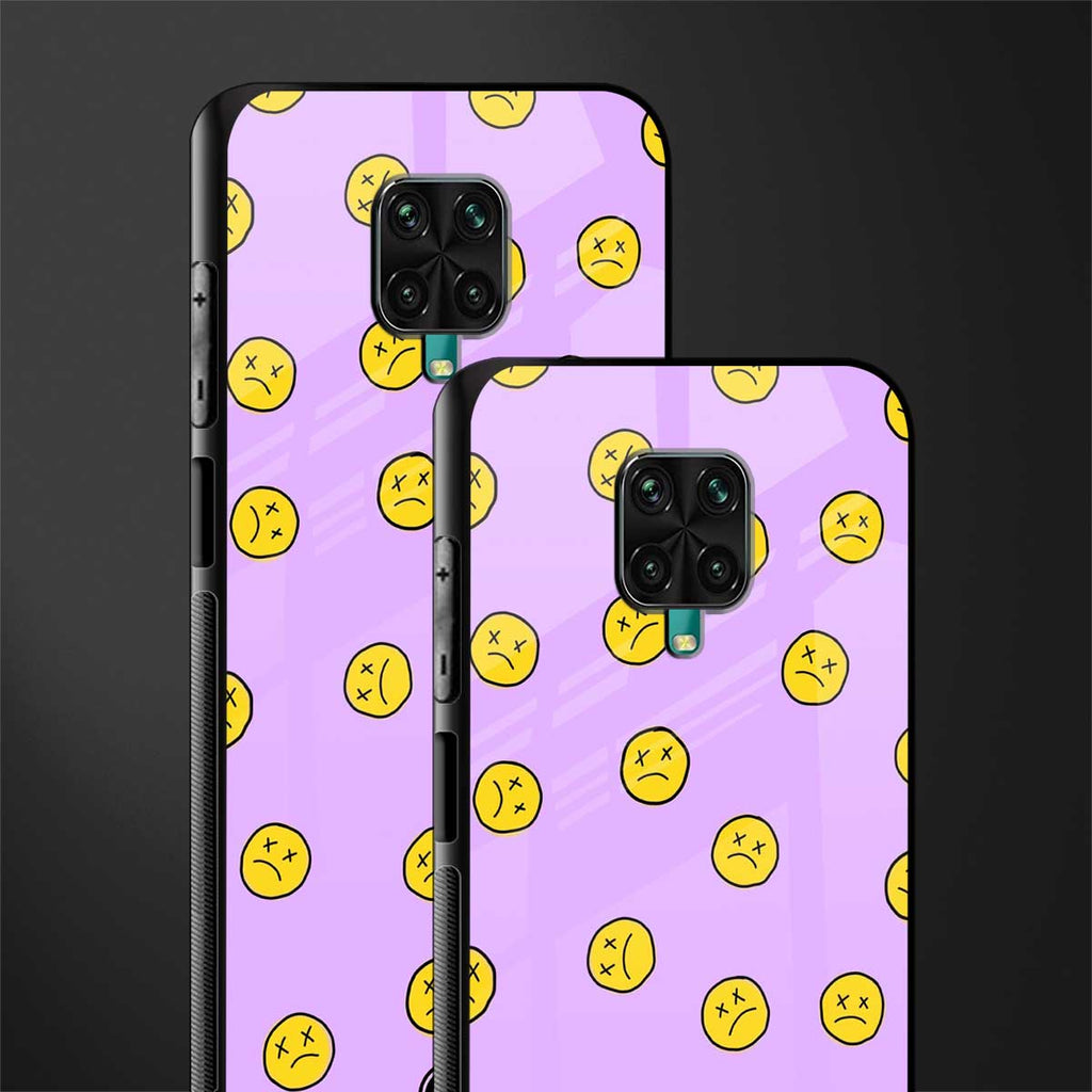 groovy emoticons glass case for redmi note 9 pro image-2