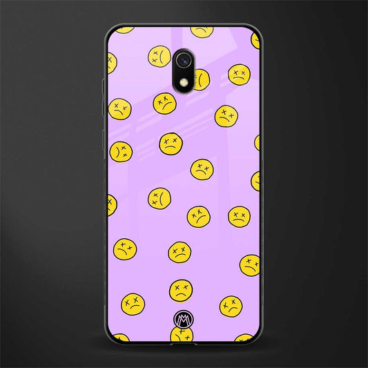 groovy emoticons glass case for redmi 8a image