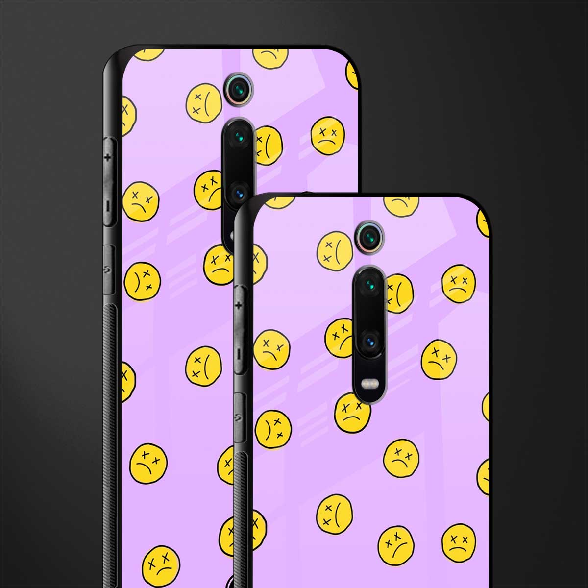 groovy emoticons glass case for redmi k20 image-2