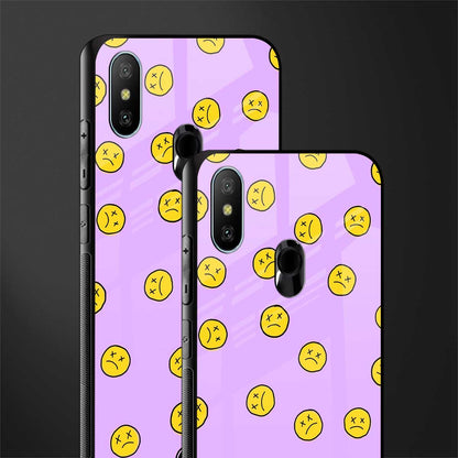 groovy emoticons glass case for redmi 6 pro image-2