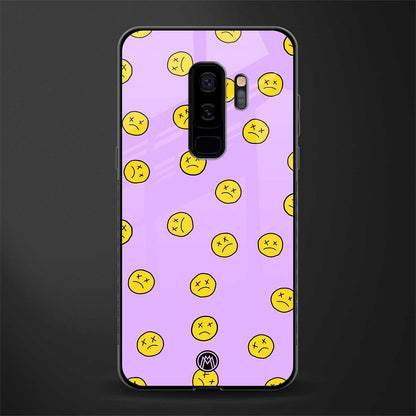 groovy emoticons glass case for samsung galaxy s9 plus image