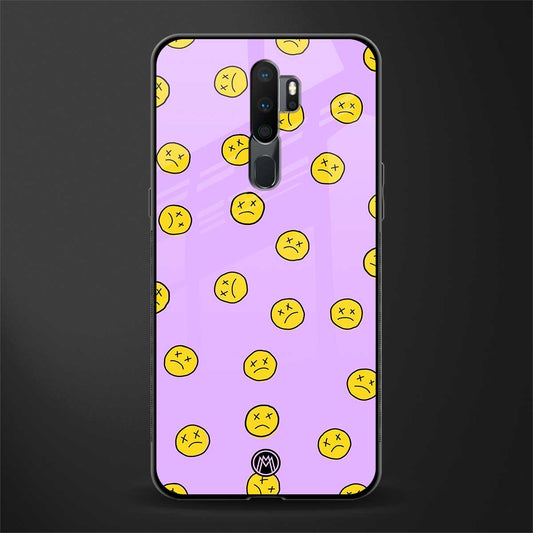 groovy emoticons glass case for oppo a5 2020 image