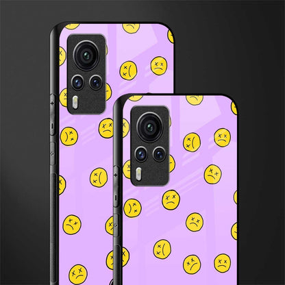 groovy emoticons glass case for vivo x60 pro image-2