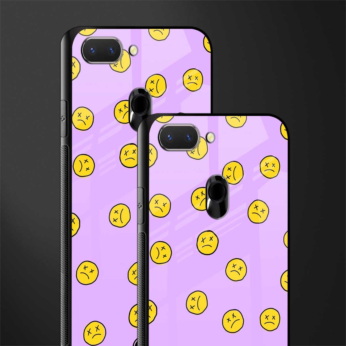groovy emoticons glass case for oppo a5 image-2