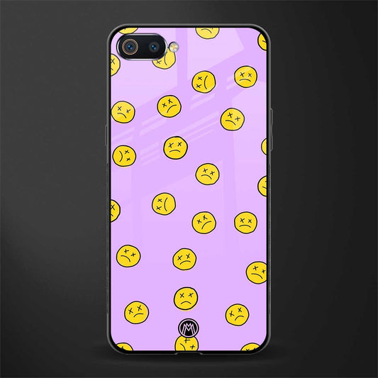 groovy emoticons glass case for oppo a1k image