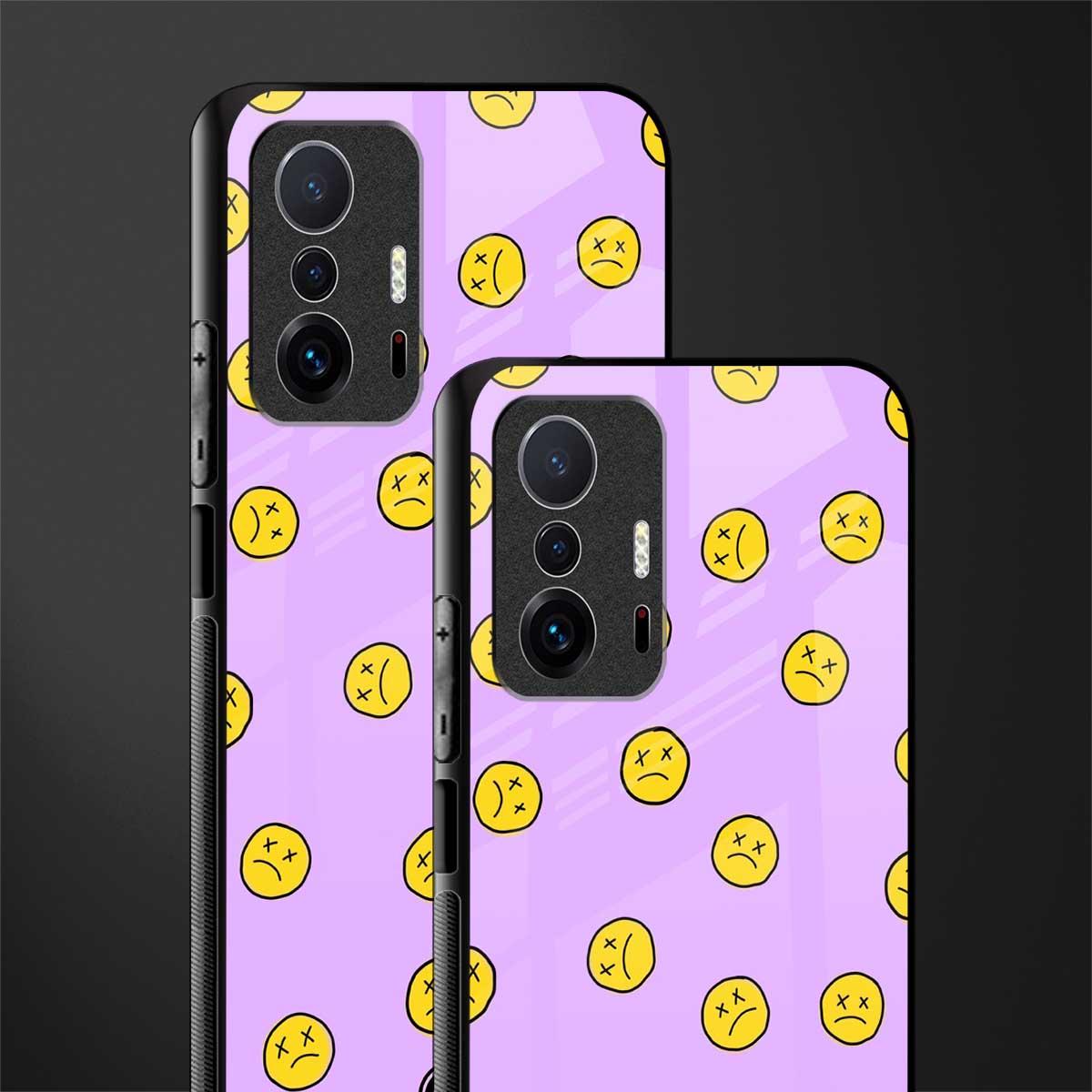 groovy emoticons glass case for mi 11t pro 5g image-2