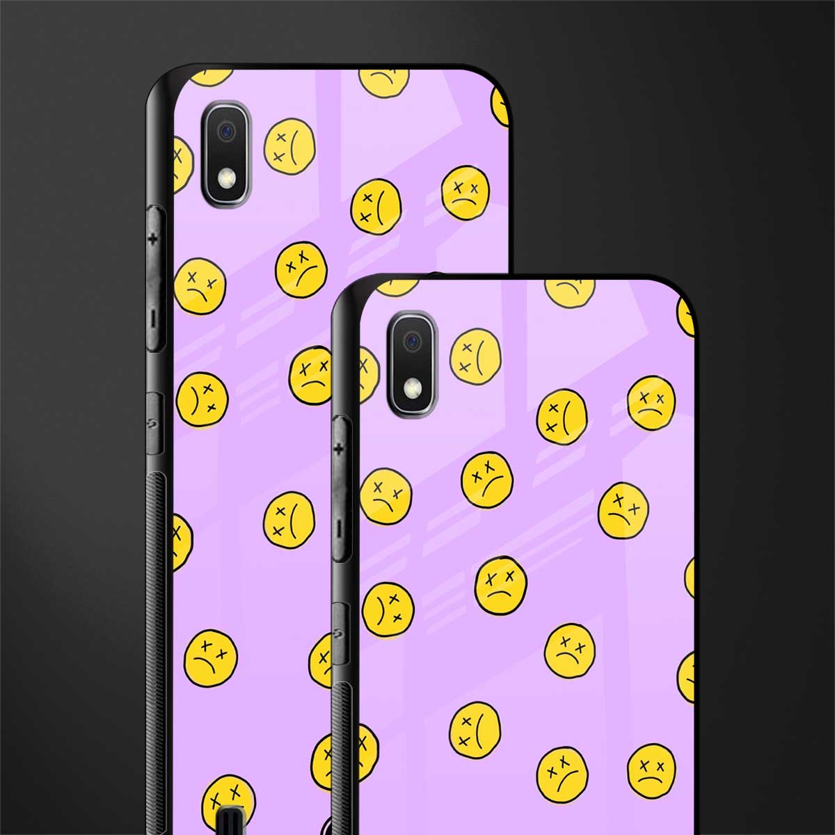 groovy emoticons glass case for samsung galaxy a10 image-2