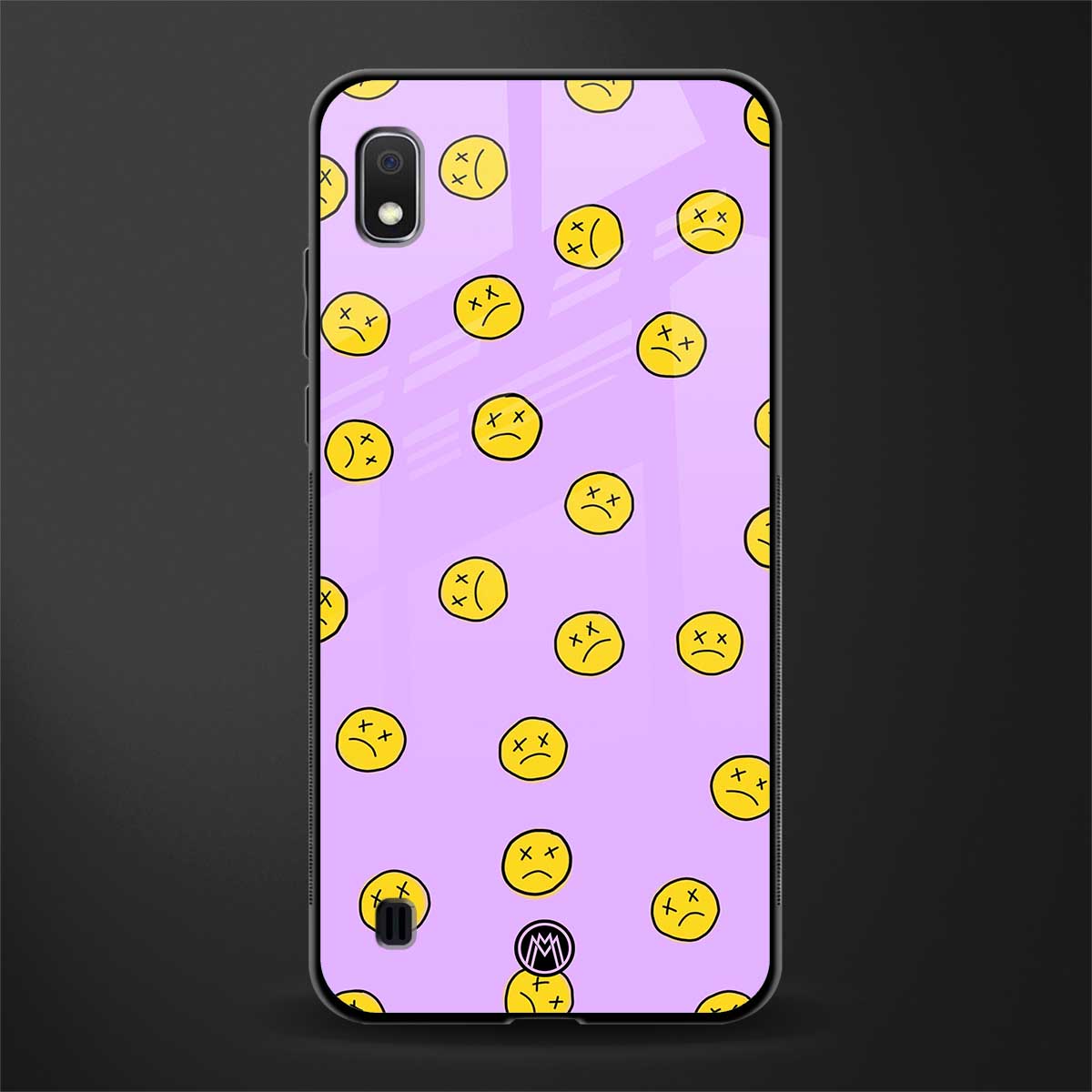 groovy emoticons glass case for samsung galaxy a10 image