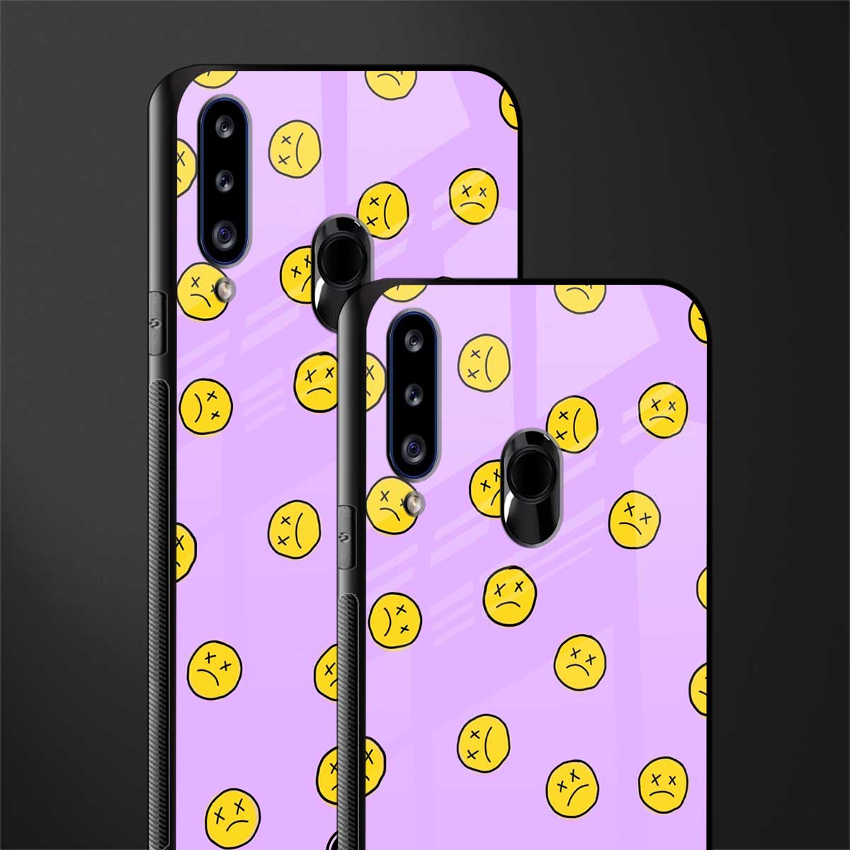 groovy emoticons glass case for samsung galaxy a20s image-2