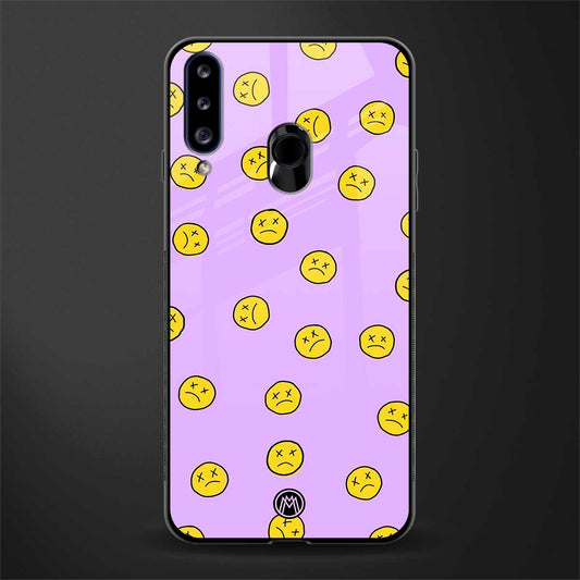 groovy emoticons glass case for samsung galaxy a20s image
