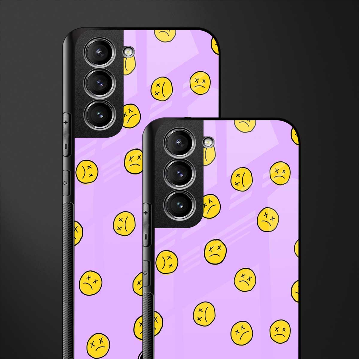 groovy emoticons glass case for samsung galaxy s21 image-2