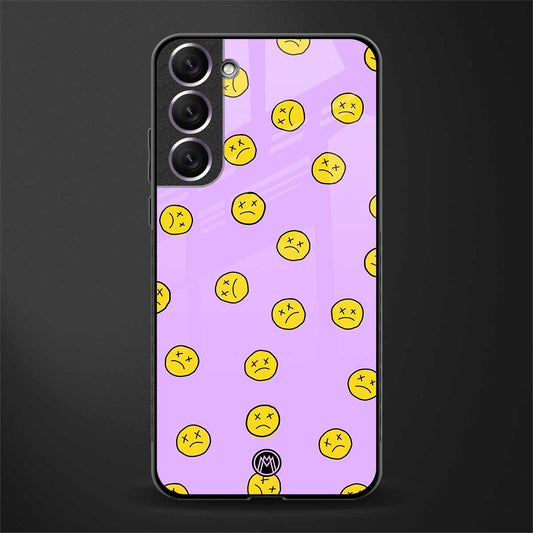 groovy emoticons glass case for samsung galaxy s22 5g image