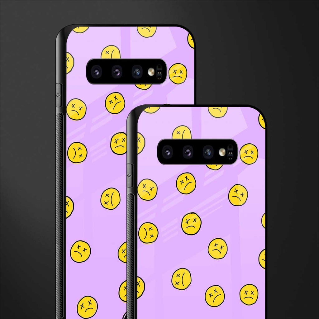 groovy emoticons glass case for samsung galaxy s10 plus image-2