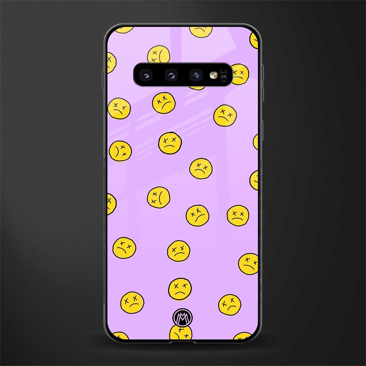 groovy emoticons glass case for samsung galaxy s10 image