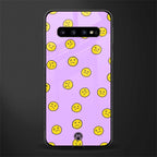 groovy emoticons glass case for samsung galaxy s10 plus image