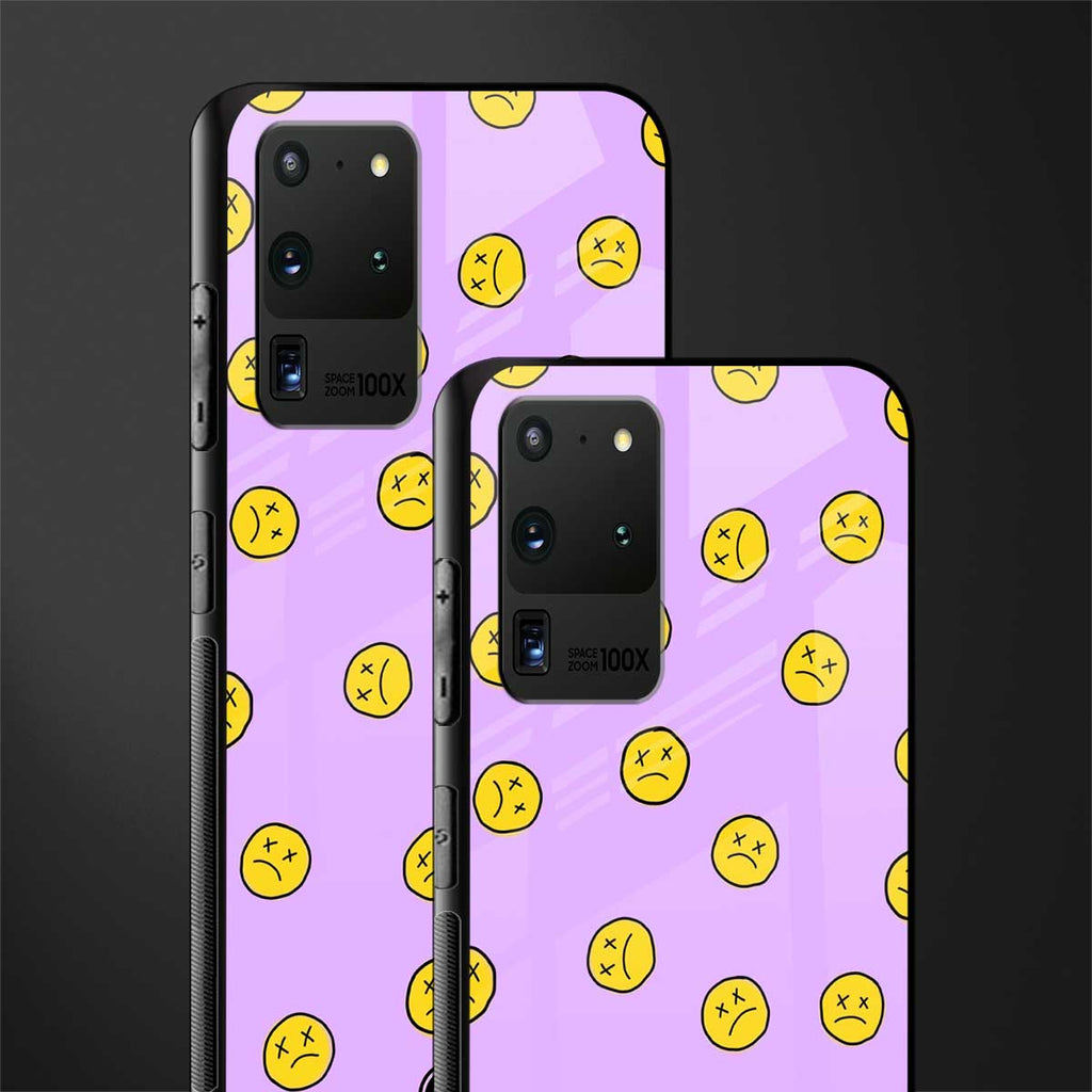 groovy emoticons glass case for samsung galaxy s20 ultra image-2
