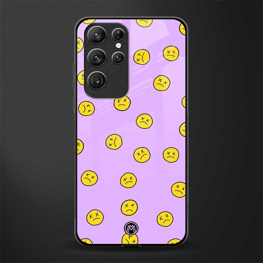 groovy emoticons glass case for samsung galaxy s21 ultra image