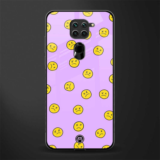 groovy emoticons glass case for redmi note 9 image
