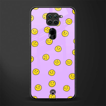 groovy emoticons glass case for redmi note 9 image