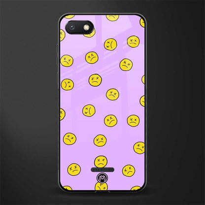 groovy emoticons glass case for redmi 6a image