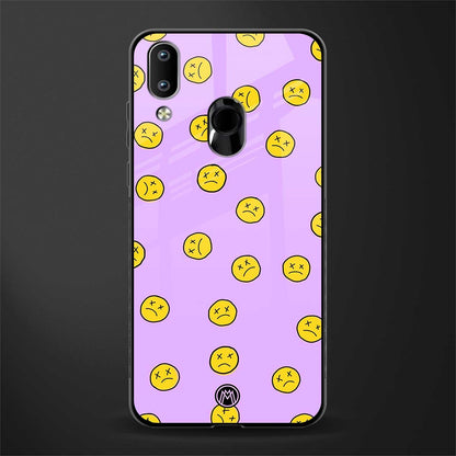 groovy emoticons glass case for vivo y93 image