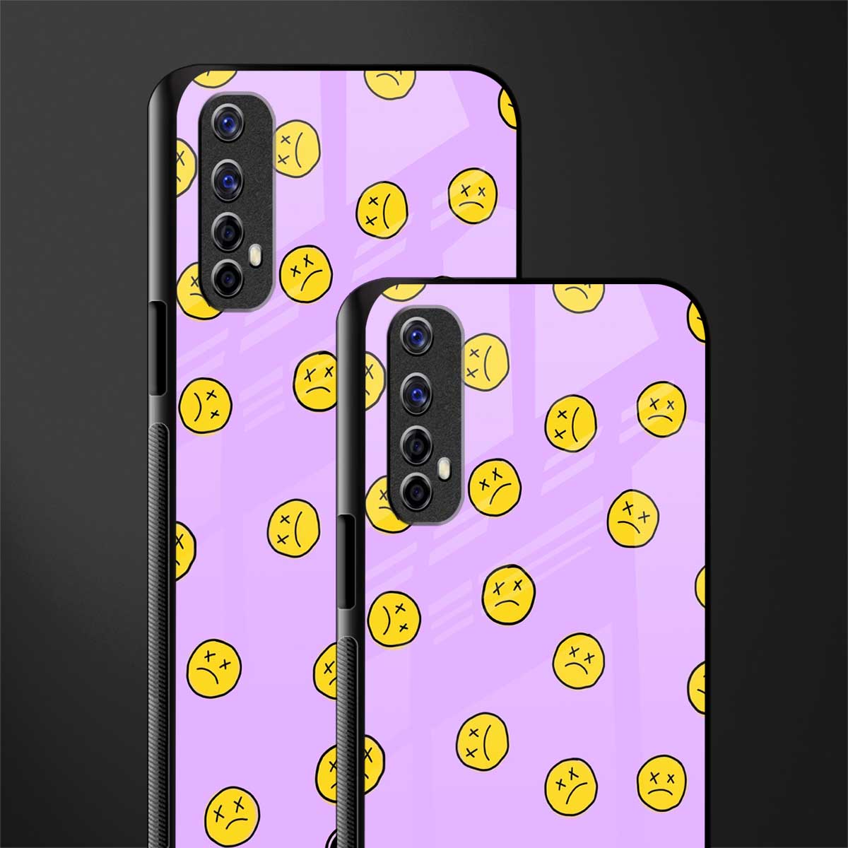 groovy emoticons glass case for realme 7 image-2