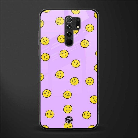 groovy emoticons glass case for redmi 9 prime image