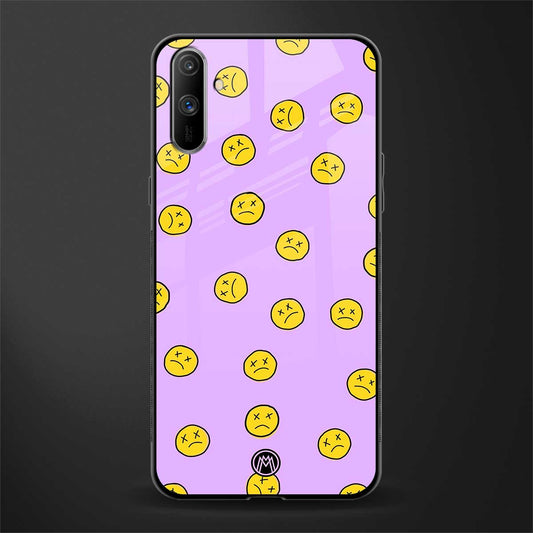groovy emoticons glass case for realme c3 image