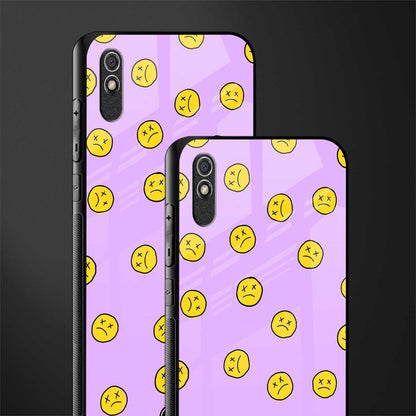 groovy emoticons glass case for redmi 9a sport image-2