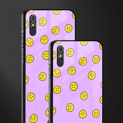 groovy emoticons glass case for redmi 9a image-2