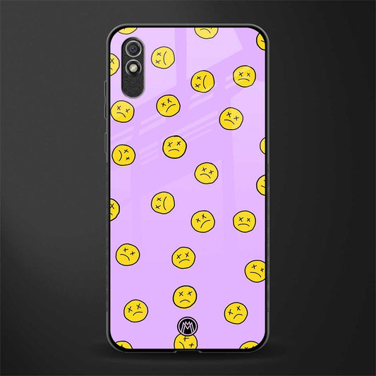 groovy emoticons glass case for redmi 9a sport image