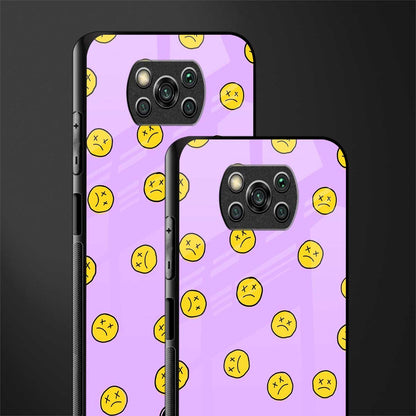 groovy emoticons glass case for poco x3 image-2