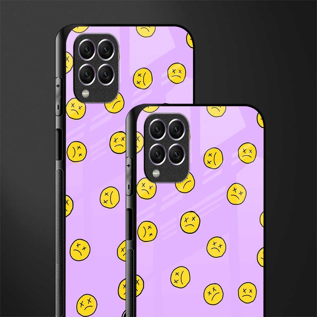 groovy emoticons glass case for samsung galaxy f62 image-2