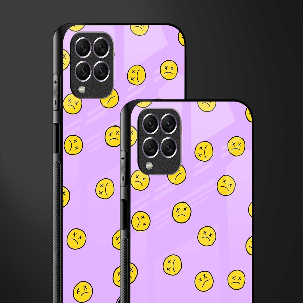 groovy emoticons glass case for samsung galaxy f62 image-2