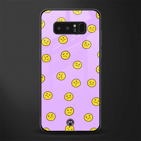 groovy emoticons glass case for samsung galaxy note 8 image