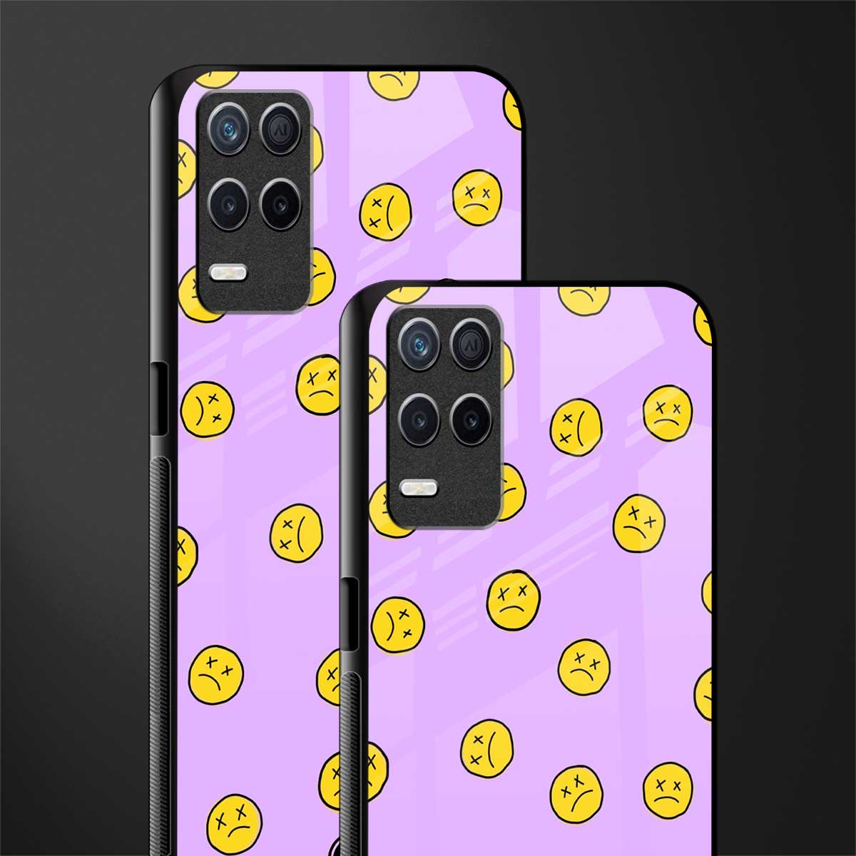 groovy emoticons glass case for realme narzo 30 5g image-2