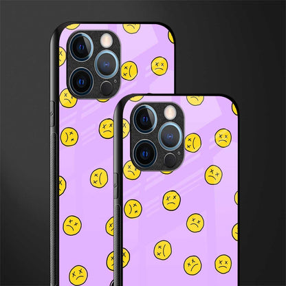 groovy emoticons glass case for iphone 12 pro image-2