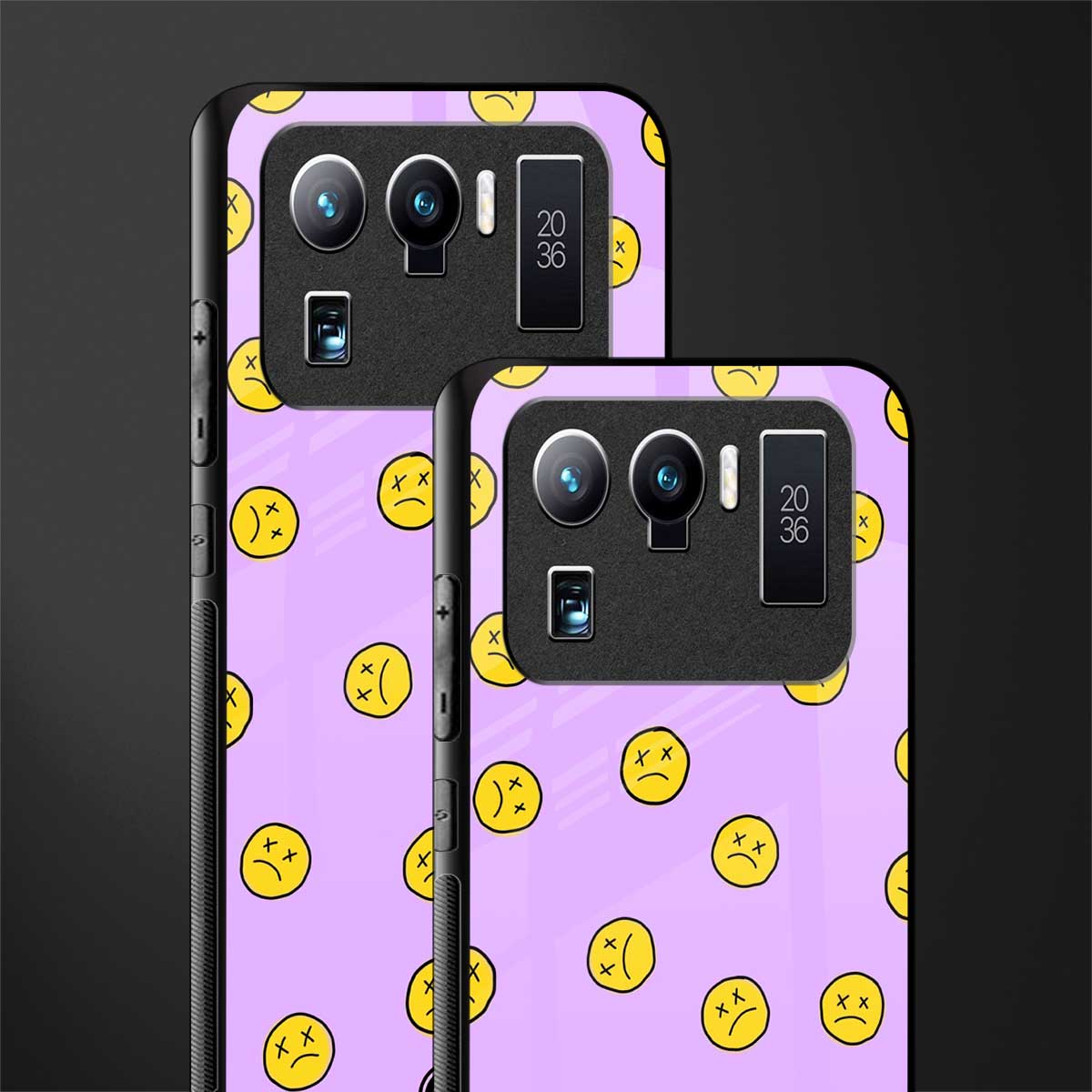 groovy emoticons glass case for mi 11 ultra 5g image-2