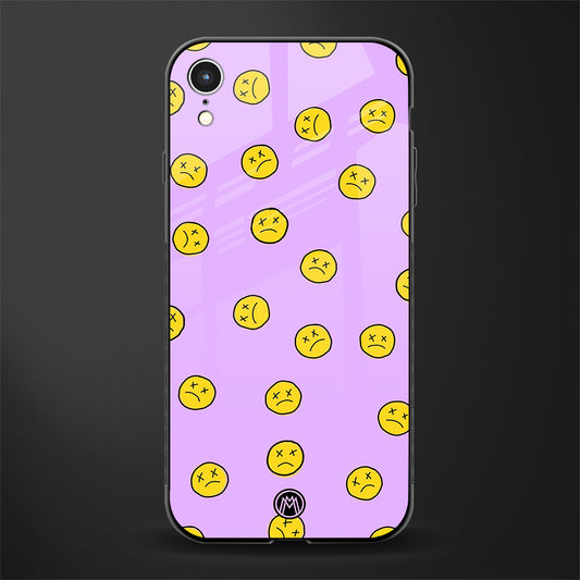 groovy emoticons glass case for iphone xr image