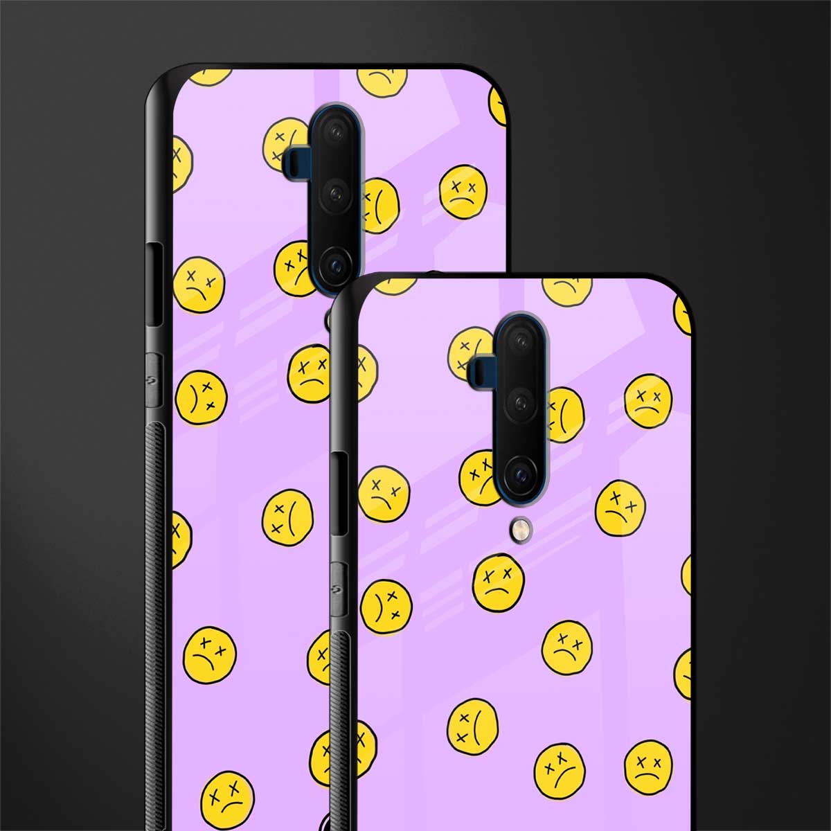 groovy emoticons glass case for oneplus 7t pro image-2