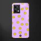 groovy emoticons back phone cover | glass case for oppo f21 pro 4g