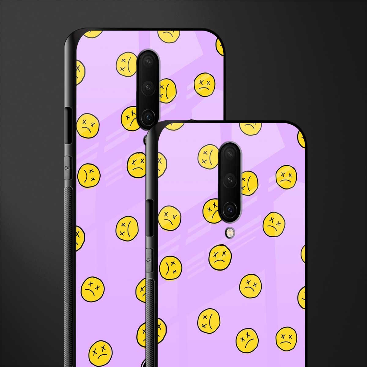 groovy emoticons glass case for oneplus 7 pro image-2