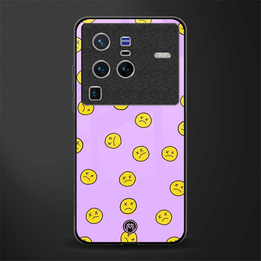 groovy emoticons glass case for vivo x80 pro 5g image