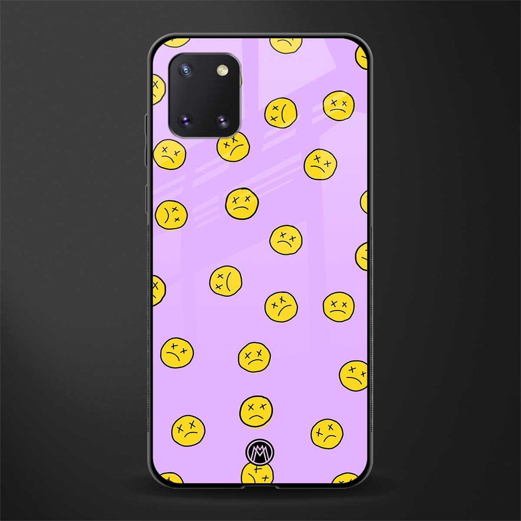 groovy emoticons glass case for samsung a81 image
