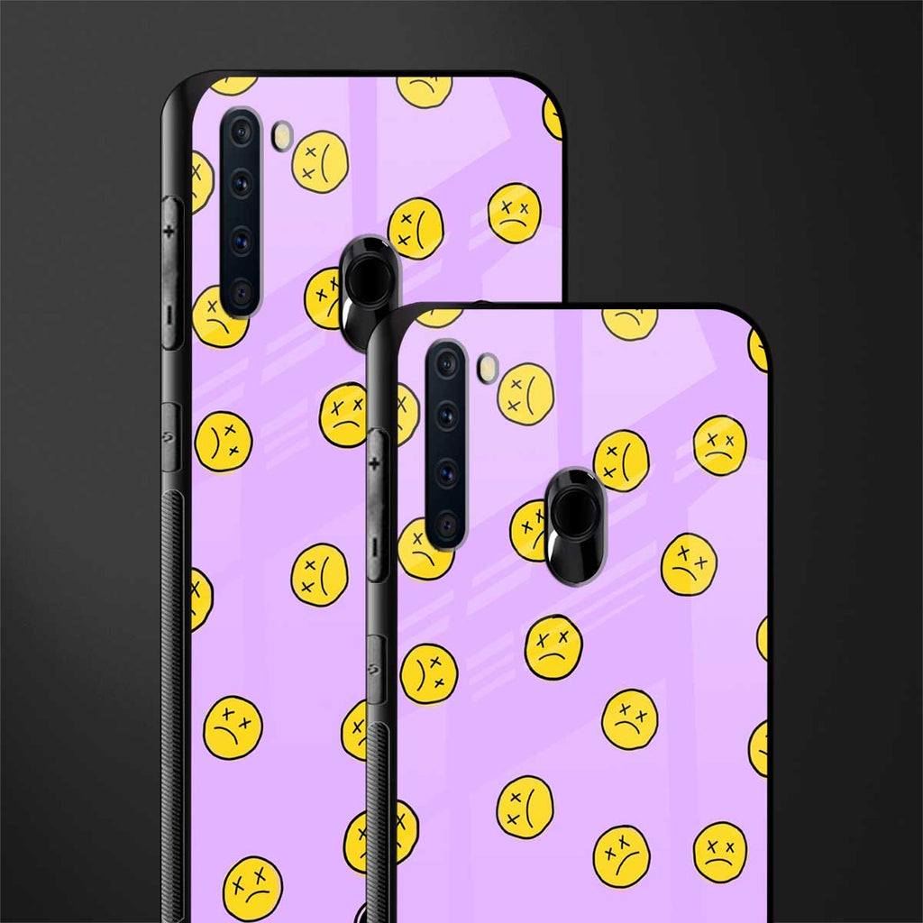 groovy emoticons glass case for samsung a21 image-2
