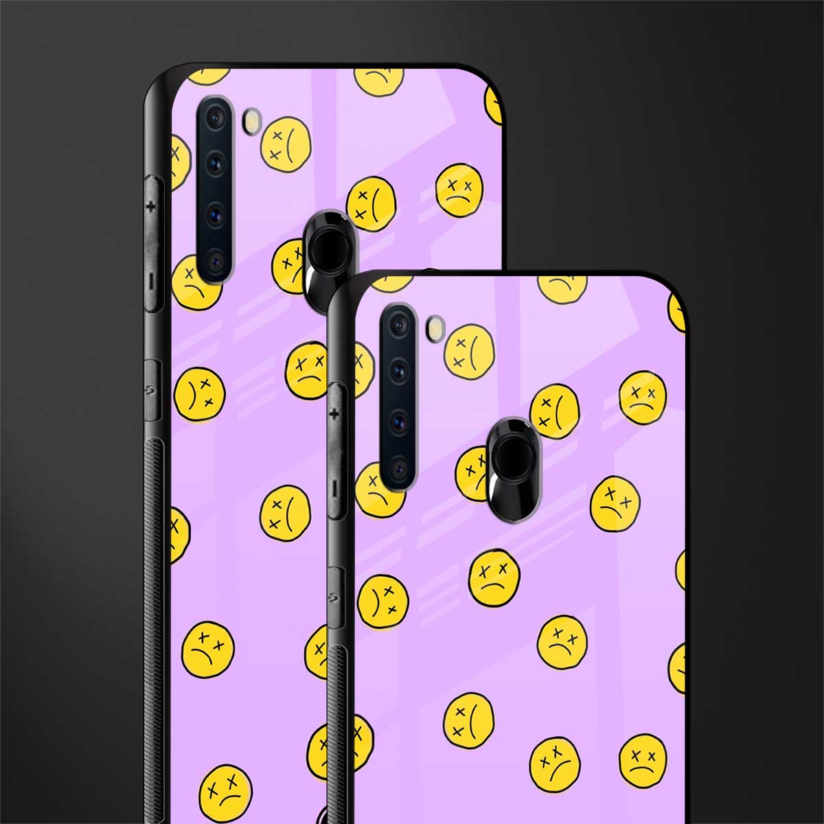 groovy emoticons glass case for samsung a21 image-2