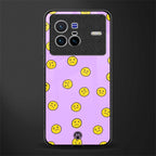 groovy emoticons glass case for vivo x80 image