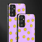 groovy emoticons back phone cover | glass case for samsung galaxy f23 5g