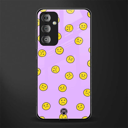 groovy emoticons back phone cover | glass case for samsung galaxy f23 5g