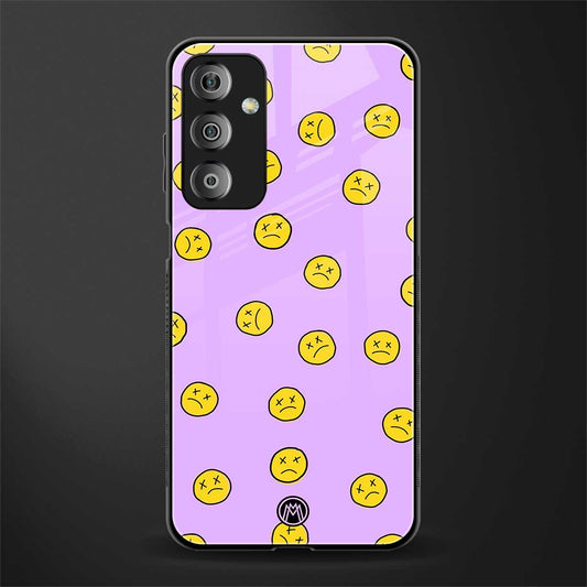 groovy emoticons back phone cover | glass case for samsung galaxy f23 5g